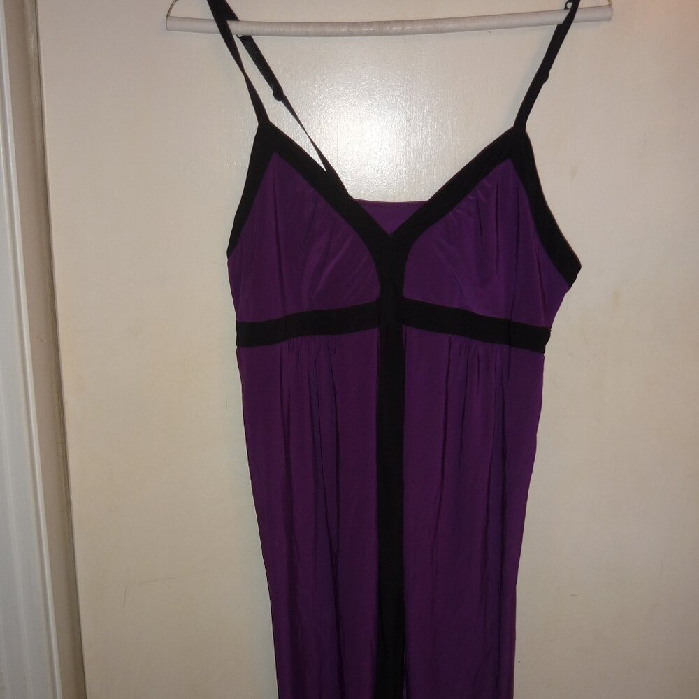 Secret Treasures Purple / Black Nightie Nightgown Medium 8/10